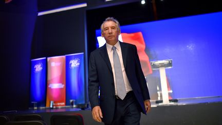 François Bayrou lors de l'université de rentrée de son parti, le MoDem, à Guidel (Morbihan), le 25 septembre 2016. (LOIC VENANCE / AFP)