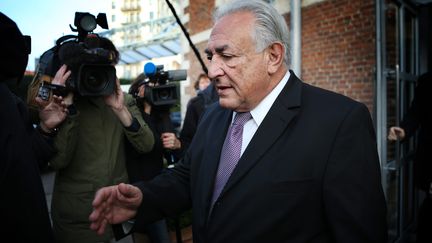 Dominique Strauss-Kahn &agrave; Lille lors du proc&egrave;s de l'affaire dite du Carlton, le 18 f&eacute;vrier 2015.&nbsp; (  MAXPPP)