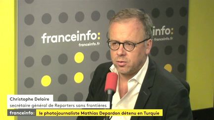 Christophe Deloire, secrétaire général de Reporters sans frontières, le 7 juin 2017. (FRANCEINFO)