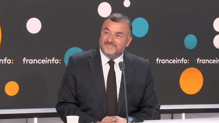 Gérald-Brice Viret, directeur général du groupe Canal+, le 11 janvier 2024. (RADIOFRANCE / FRANCEINFO)