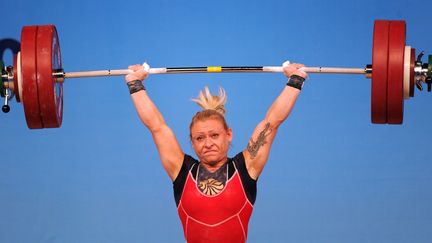 Boyanka Kostova a amélioré 2 records du monde (VANO SHLAMOV / AFP)