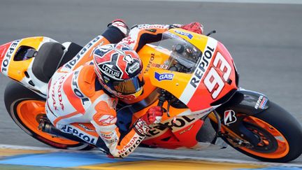 Marc Marquez (Honda) au Mans (JEAN-FRANCOIS MONIER / AFP)