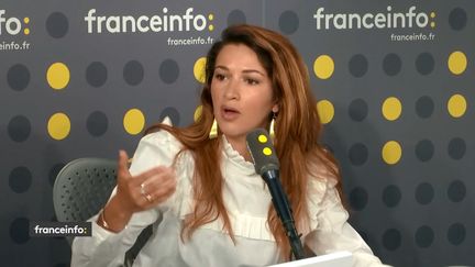 Zineb el Rhazoui, le&nbsp;4 juillet 2019. (FRANCEINFO / RADIO FRANCE)