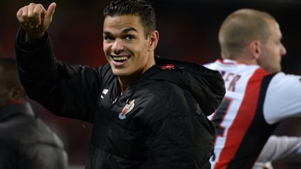 Hatem Ben Arfa veut propulser l'OGC Nice le plus haut possible. (JEAN-SEBASTIEN EVRARD / AFP)