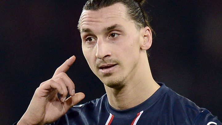 L'attaquant du PSG Zlatan Ibrahimovic lors du match PSG-Lyon, le 16 d&eacute;cembre 2012 au Parc des Princes. (FRANCK FIFE / AFP)