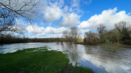 The Helpe, a river located in the Aisne, was in flood at the beginning of January 2023. (NC / MAXPPP)