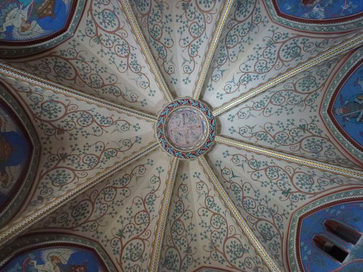 Château de Pierrefonds. Plafond de la chambre de l’Impératrice
 (© CAPA/MMF, 2014)