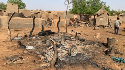 Le village dogon Sobane Da (Mali), le 11 juin 2019, après un massacre commis par des assaillants. (REUTERS)