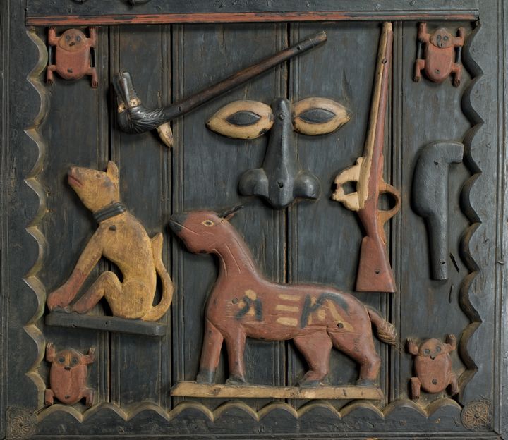 & nbsp; Door of the royal palace of Abomey (© musée du quai Branly - Jacques Chirac, photo Thierry Ollivier, Michel Urtado)