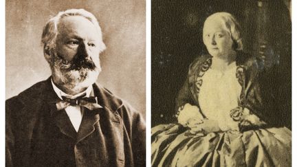 (De gauche à droite) L'écrivain Victor Hugo et l'actrice Juliette Drouet, tous deux amants. (AFP / FONDATION NAPOLÉON / PHOTO12 / LEEMAGE)