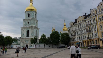 Dans le centre-ville de Kiev (Ukraine), en juin 2016. (MAXPPP)