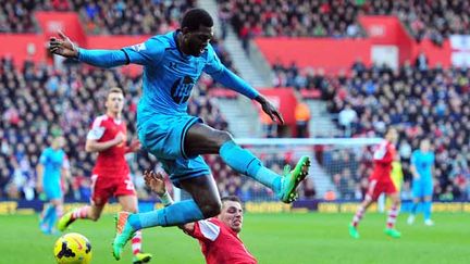 Emmanuel Adebayor.  (GLYN KIRK / AFP)