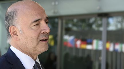 Pierre Moscovici, au Luxembourg, le 1er octobre 2018. (JOHN THYS / AFP)