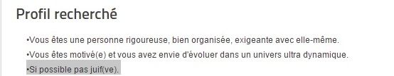 L'annonce parue sur Graphics-Jobs.com, avant d'&ecirc;tre supprim&eacute;e.