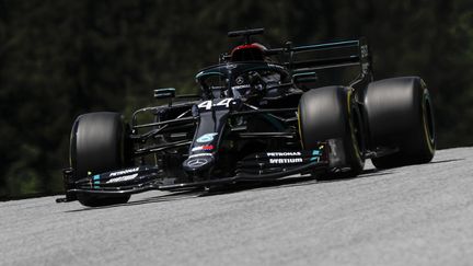 Lewis Hamilton (Mercedes) durant la séance de qualification du Grand Prix d'Autriche de Formule 1 (LEONHARD FOEGER / POOL)