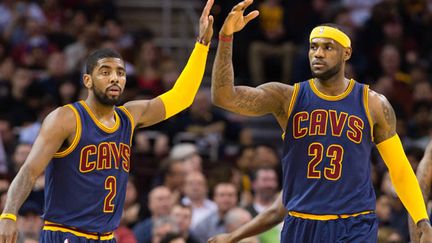 Le duo vedette de Cleveland, Kyrie Irving et LeBron James