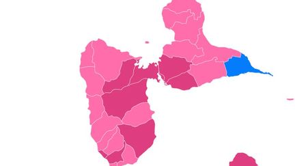 La Guadeloupe, après le premier tour des élections régionales, le 6 décembre 2015. (FRANCETV INFO)