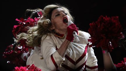 Madonna, en concert le 9 ao&ucirc;t 2012 &agrave; Saint-Petersbourg (Russie). (OLGA MALTSEVA / AFP)