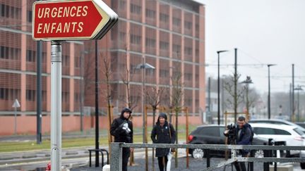 L'entrée de l'hôpital pour enfants de Purpan, à Toulouse, en Haute-Garonne. (REMY GABALDA / AFP)