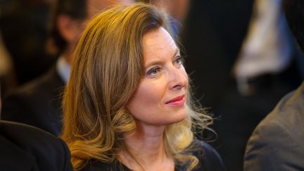 La compagne du pr&eacute;sident de la R&eacute;publique, Val&eacute;rie Trierweiler, &agrave; la mairie du 12e arrondissement de Paris, le 27 septembre 2013. (MAXPPP)