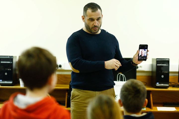 Sébastien Boueilh lors d'une intervention en 2019 à Guérande. (OLIVIER CORSAN / MAXPPP)