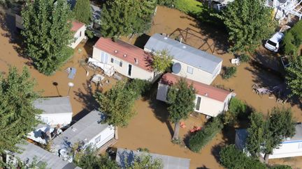 &nbsp; (Les inondations dans les Alpes Maritimes ont fait de gros dégâts notamment dans le village de Biot © MaxPPP)