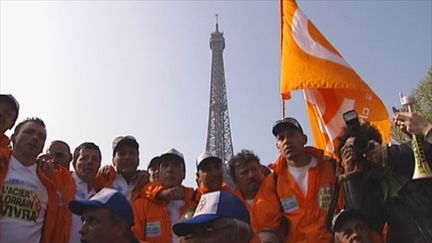 Les marcheurs d'ArcelorMittal atteignent Paris (FTV)