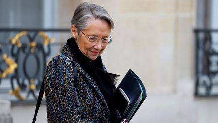 La Première ministre, Elisabeth Borne, à l'Elysée, à Paris, le 1er février 2023. (LUDOVIC MARIN / AFP)