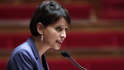 Najat Vallaud-Belkacem en janvier 2014 &agrave; l'Assembl&eacute;e nationale (THOMAS SAMSON / AFP)