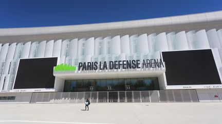 Devanture de la plus grande salle indoor d’Europe, Paris La Défense Arena, qui accueillera le Rolex Paris Masters dès 2025. (MAXPPP)