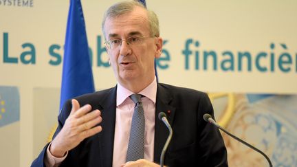 François Villeroy de Galhau, le gouverneur de la Banque de France, le 12 mars 2019. (ERIC PIERMONT / AFP)