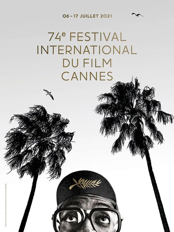 Affiche officielle 2021 du 74e Festival de Cannes ~ Photographie de Spike Lee avec l’autorisation de Bob Peterson &amp; Nike (© ALL RIGHT RESERVED GRAPHIC DISIGN © HARTLAND VILLA)