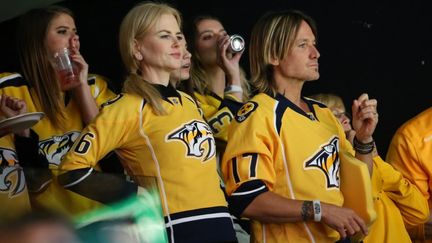 Nicole Kidman et les supporters de Nashville (TERRY WYATT / GETTY IMAGES NORTH AMERICA)