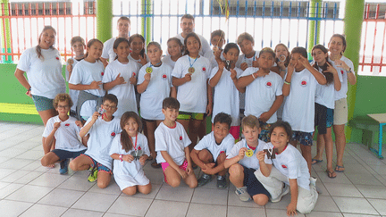 Les petits judokas de Rangiroa ont remporté 7 médailles à la Coupe de Tahiti 2024. (Hubert Liao / Polynésie la 1ère)