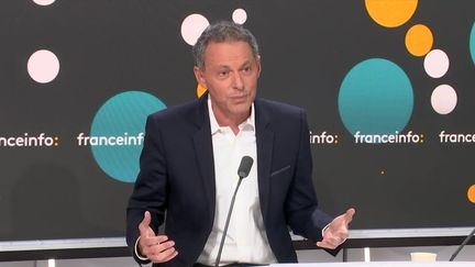 Marc-Olivier Fogiel, directeur général de BFMTV, le 30 janvier 2024. (FRANCEINFO / RADIO FRANCE)