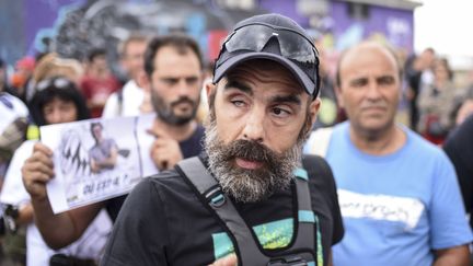 Jérôme Rodrigues lors d'une manifestation à Nantes, le 20 juillet 2019. (SEBASTIEN SALOM-GOMIS / AFP)