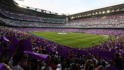 L'enceinte du Real Madrid, le Santiago Bernabeu (CESAR MANSO / AFP)