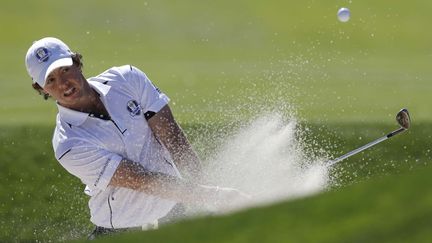 Le golfeur nord-irlandais Rory McIlroy lors de la Ryder Cup, le 30 septembre 2012, &agrave; Medinah, dans l'Illinois.&nbsp; (CHRIS CARLSON / AP / SIPA)