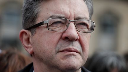 Jean-Luc Mélenchon le 1er mai 2017 à Paris.&nbsp; (THOMAS SAMSON / AFP)