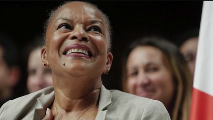 Christiane Taubira envisage d’être candidate à l’élection présidentielle. L’ancienne garde des Sceaux de François Hollande se donne un mois pour rassembler toutes les forces de gauche. (CAPTURE ECRAN FRANCE 2)