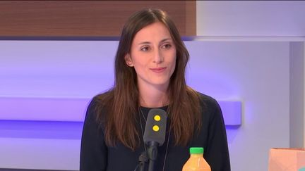 Lucie Basch,&nbsp;créatrice de l'application "Tout good to go", le 25 octobre 2018 sur franceinfo.&nbsp; (FRANCEINFO / RADIOFRANCE)