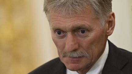 Kremlin spokesman Dmitry Peskov on July 9, 2024 in Moscow, Russia. (SEFA KARACAN / AFP)