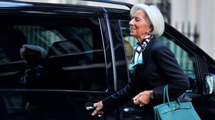 Christine Lagarde, la directrice g&eacute;n&eacute;rale du FMI,&nbsp;le 4 f&eacute;vrier 2014 &agrave; Londres (Grande-Bretagne). (BEN STANSALL / AFP)