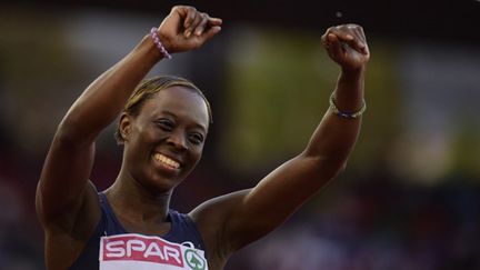 Myriam Soumaré, médaille de bronze sur 200 m aux championnats d'Europe à Zurich en 2014