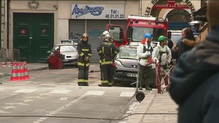 Rue de Trévise, Paris 9e, deux jours après l'explosion de gaz (France 3 Paris-Île-de-France)