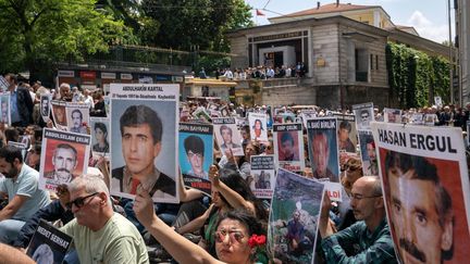 Le rassemblement des "Mères du samedi" à Istanbul (Turquie) le 25 mai 2024 (TOLGA ULUTURK / MAXPPP)