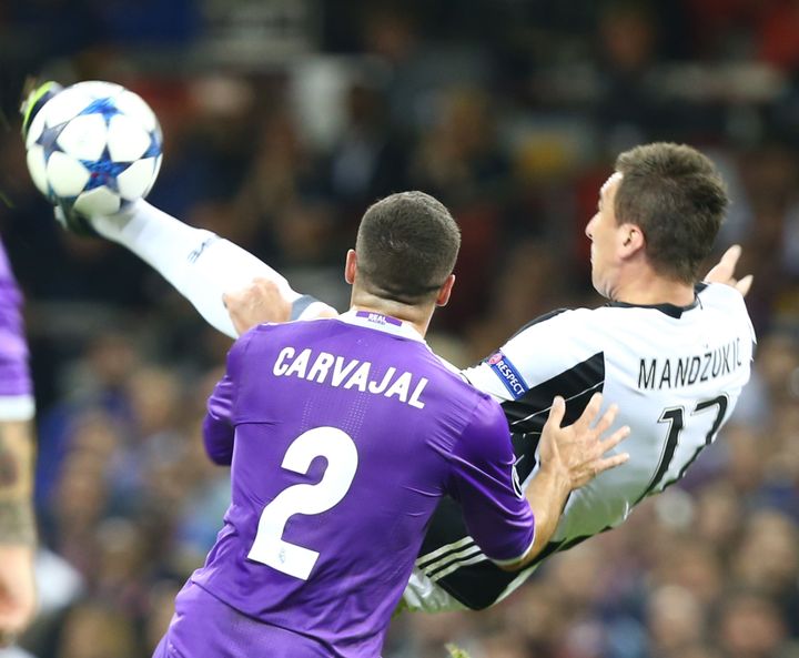 L'attaquant de la Juventus Mandzukic (KIERAN GALVIN / NURPHOTO)