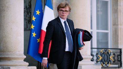 Marc Fesneau,&nbsp;ministre chargé des relations avec le Parlement,&nbsp;le 20 novembre 2019 à l'Elysée. (MARIE MAGNIN / HANS LUCAS / AFP)