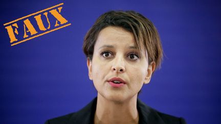 &nbsp; (Najat Vallaud-Belkacem lors de la conférence de presse de rentrée scolaire © Maxppp)