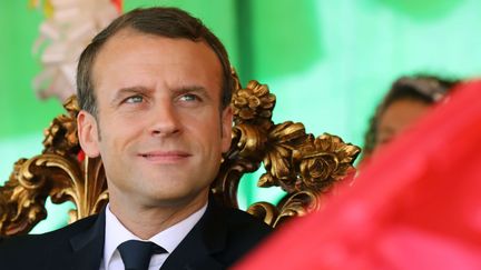 Le président  français Emmanuel Macron en visite près de Ouagadoudou (Burkina Faso) le 29 novembre 2017.
 (Ludovic Marin / SIPA)